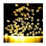 Warm White Solar Powered Christmas LED String Lights - 40ft 100LEDs 2-work Modes Solar Christmas Lights for Festival, Wedding, Xmas, Holiday, Event Decorative Lighting