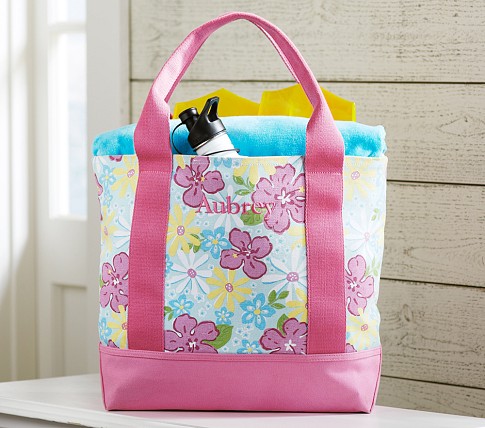 Aqua Hibiscus Tote | Potter...