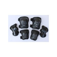 Fantasycart Kid'S Roller Blading Wrist Elbow Knee Pads Blades Guard 6 Pcs Set In Black Great Christmas Gift
