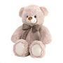 Beige Bear With Bow Plush 18