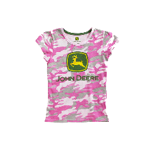 John Deere Toddler Pink Camo T-Shirt