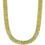Estate 1.50ct Round Cut Diamond 14k Yellow Gold Panther Style Chain Necklace
