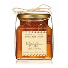 Μέλι με φρέσκια κηρήθρα, Μεσσηνίας "Navarino Icons" 400g