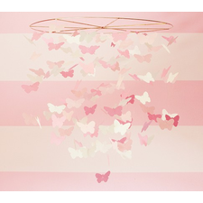 Pink Paper Butterfly Mobile | Pottery Barn Kids