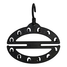 Belt Rack Closet Organizer by Aristocrat, Closet Belt Organizer Holds up to 14 Belts, Rotates 360 Degrees, Compact, Space-Saving Belt Hanger, Black