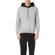 3.1 Phillip Lim Contrast Hood Sweatshirt with Zipper