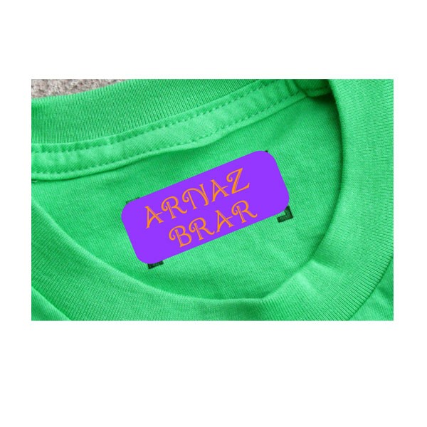 Iron on labels
