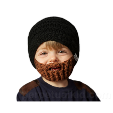 BEARD HAT FOR KIDS- BLACK HAT AND BROWN BEARD