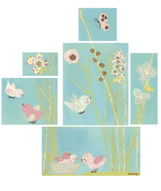 All a Twitter-Blue Canvas R...