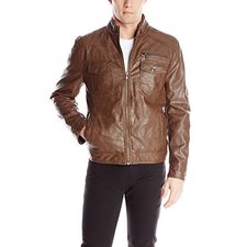 Brown Leather Jacket for Men