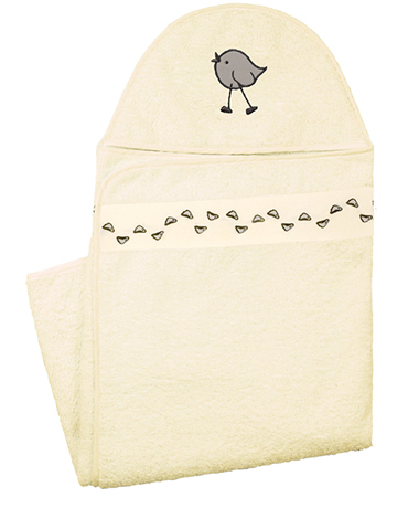 Kushies Hooded Towel Yellow