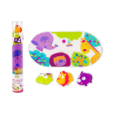 Kushies Bath Mat & Squirter Set | Jungle