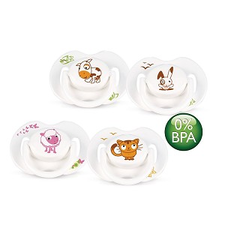 Philips Avent Animal Pacifier Soother, 2 Pack, 0-6 Months, BPA Free