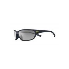 Nike Rabid Sunglasses, Matte Black, Grey with Silver Flash Lens