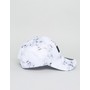  Sixth June Baseball Cap In White With Marble Print