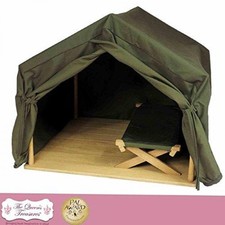 18 Inch Doll Gombe Rainforest Tent & Cot Camping Set. Inspired By Dr. Jane Goodall's Conservation Research. Furniture & Accessories Fits Two American Girl Dolls, Furniture & Accessories
