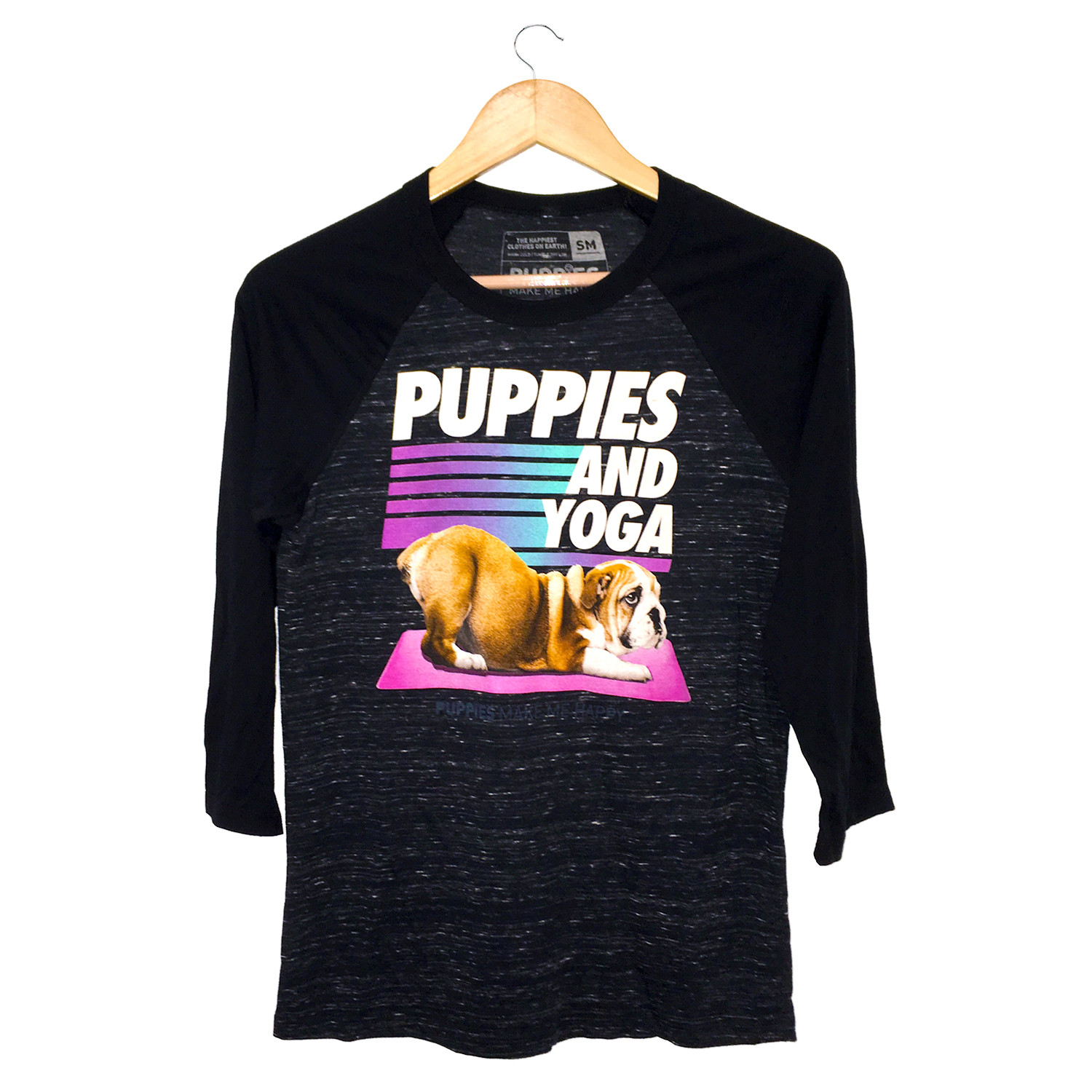 Puppies & Yoga | Baseball Tee