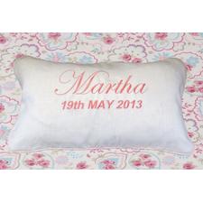 Embroidered Christening Cushion