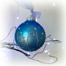 Baby Boy's 1st Christmas Personalised Bauble - PetitePeople, 