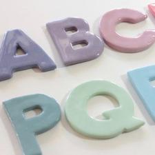 Ceramic letters