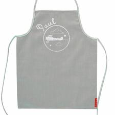 Grey Personalised apron with silver prints - PetitePeople, Apron
