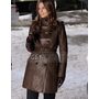 Kate Beckett Castle Stana Katic Trench Leather Coat