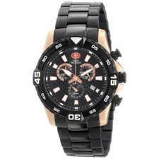 Swiss Precimax Men's SP13108 Falcon Pro Analog Display Swiss Quartz Black Watch