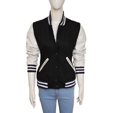 Kim Kardashian Black & White VarsityJacket