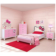 Bedroom in a Box Twin Bed Furniture Set - Hello Kitty - Najarian Furniture - Toys "R" Us