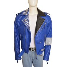 Brian Kendrick Wwe Blue Leather Jacket