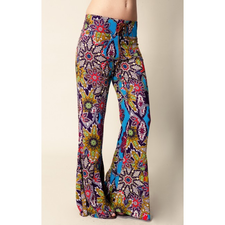 Blu Moon Lace Up Bell Pants