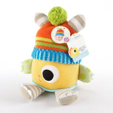 Clyde the Closet Monster Knit Baby Hat and Plush Toy Gift Set