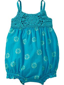 Crocheted Bubble Rompers fo...