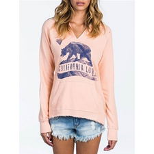 Peach Follow Love Hoodie by Billabong 