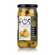 Green pitted olives, Laconia "Fos" 190g