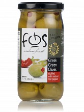 Green Chalkidiki olives stu...