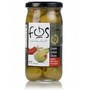 Green Chalkidiki olives stuffed with roasted red pepper "Fos" 215g