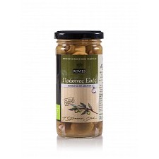 Organic green olives stuffed with garlic Evia "Rovies" 240g