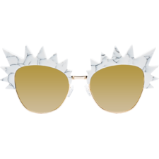 Romano Sunglasses in White Marble 