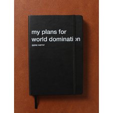 Plans For World Domination Notebook 