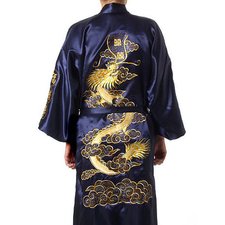 Chinese Men Embroidery Dragon Robes