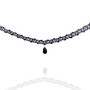 Choker Lace Necklace  with Adjustable Black Band