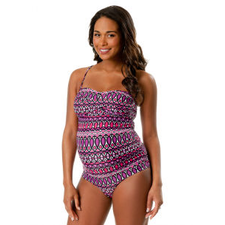 Convertible Straps Maternity Tankini Swimsuit