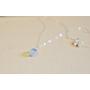 Milky Opal Gemstone Teardrop Sterling Silver Necklace - 18" Length