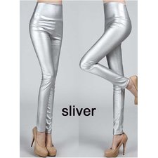 2016 Thicken Winter PU Leather women pants high waist elastic fleece stretch Slim woman pencil pants skinny trousers 25 colors - Exclusive & Fast