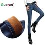 2016 Winter Warm thick velvet skinny jeans Pants for woman Plus size 34 33 Blue demin trousers Skinny ladies pant Femme Pantalon - Exclusive & Fast