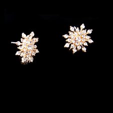 2017 New!!! Ladies Crystal Snow Flake Bijoux Statement Stud Earrings For Women Earring Fashion Jewelry  E271 - Exclusive & Fast
