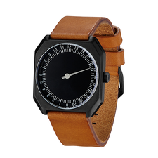 Slow Jo 19 Black/Vintage Brown Leather | Clockwize Watch Shop