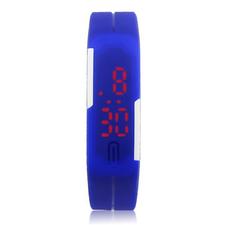 7 Colors Men's Watch Ultra Thin Men Girl Sports Silicone Digital LED Sports Wrist Watch Wristwatches Clock Erkek Kol Saati
