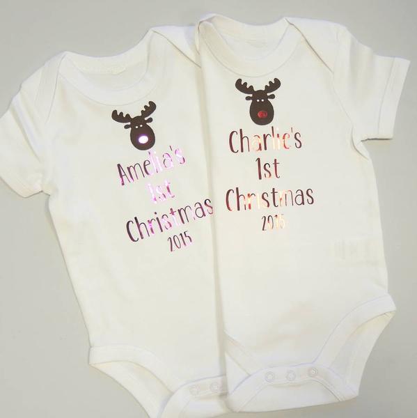 Baby's 1st Christmas Vest/B...